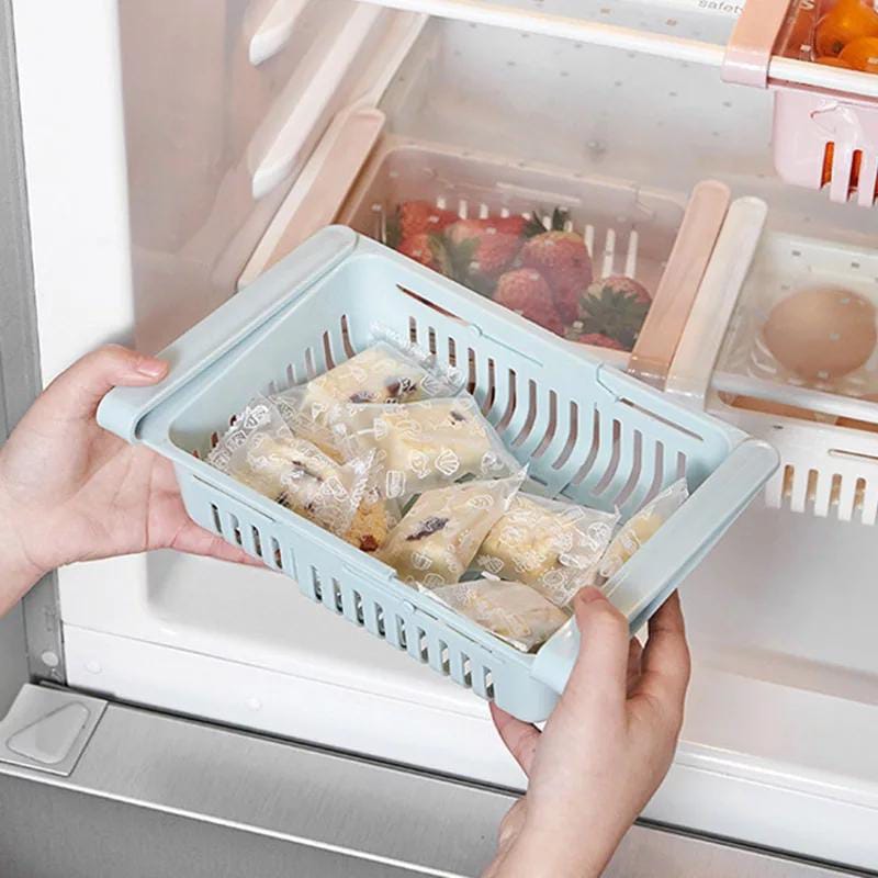 Stretchable Plastic Fridge Basket