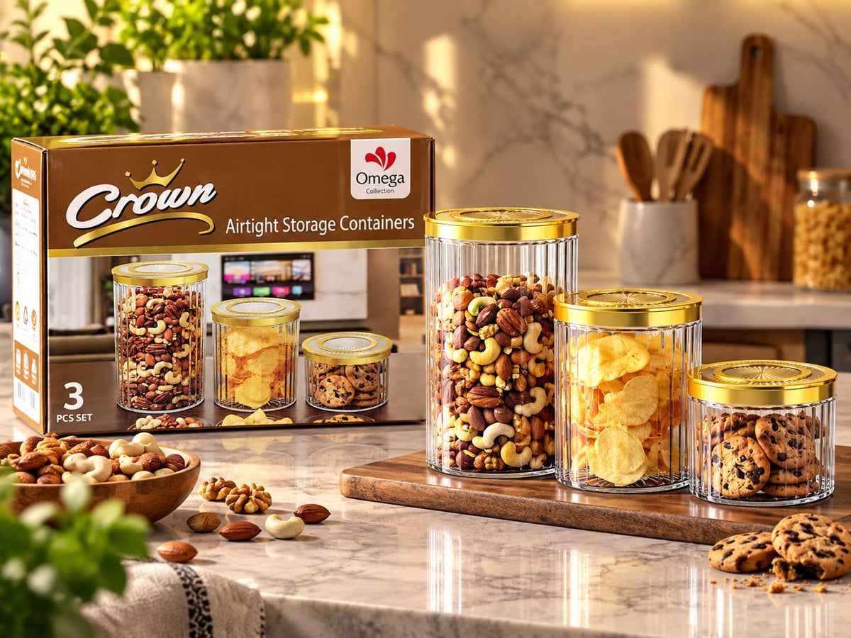 Crown 3-Piece Airtight Storage Containers
