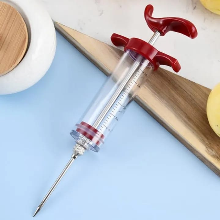 Stainless Steel Meat Injector – BBQ Marinade Injector
