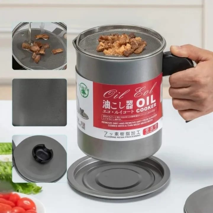 Stainless Steel Oil Pot 1.4L
