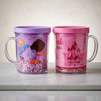 Kids Cartoon Glitter Glass Mug