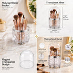 Transparent Dustproof Makeup Brush Holder
