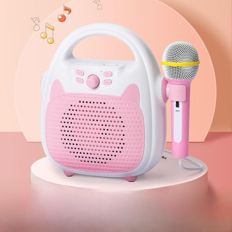 Kids Karaoke Speaker with Wired Microphone