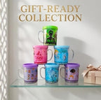 Kids Cartoon Glitter Glass Mug