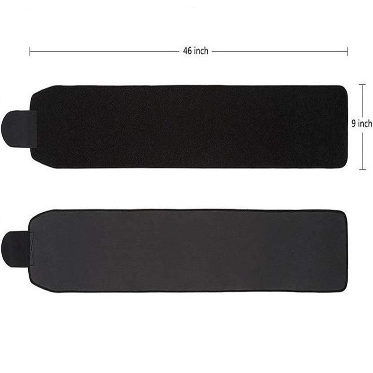 Adjustable Waist Sweat Trimmer Belt – Black