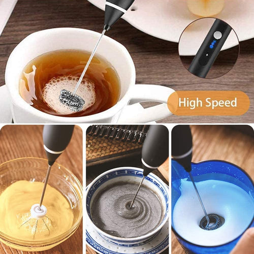 2-in-1 USB Rechargeable Coffee Frother & Egg Beater