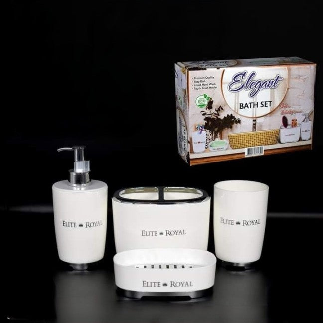 4-Piece Elegant Bathroom Accessories Set
