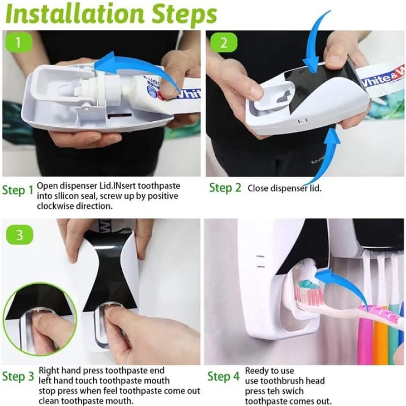 Automatic Toothpaste Dispenser & Holder