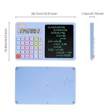 12-Digit Calculator with LCD Writing Tablet
