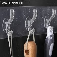 Transparent 6-Hook Wall-Mounted Hanging Strip